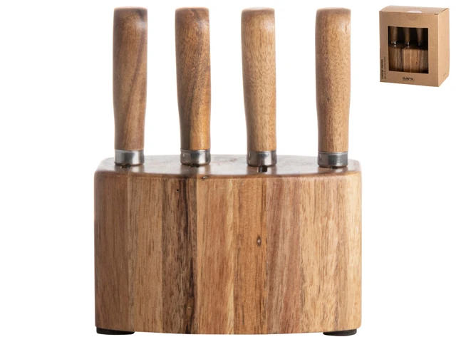 Gusta Kaasmesjes Met Houder - 4 Stuks 3 Gusta Kaasmesjes Met Houder - 4 Stuks - Afbeelding 2