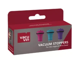 Vacu Vin Wijnstopper Vacuum Wine Stopper - Gekleurd - 3 Stuks -Keukenbenodigdheden Winkel 08850606 VacuumStoppers VV9