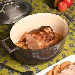 Saveur Selects Braadpan Ovaal Voyage - Rabbit Grey - ø 30 Cm / 5.6 Liter - Geëmailleerde Anti-aanbaklaag -Keukenbenodigdheden Winkel 1 3 19