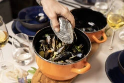 Cosy & Trendy Mosselpan - Oranje - ø 18 Cm / 2.8 Liter -Keukenbenodigdheden Winkel 11 Mosselen Anovi 11 1