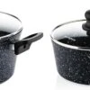 Westinghouse Pannenset Black Marble (Braadpan ø 24 Cm + Steelpan ø 18 Cm) - Inductie En Alle Andere Warmtebronnen -Keukenbenodigdheden Winkel 1200x374
