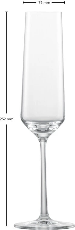 Zwiesel Glas Champagneglazen Pure - 215 Ml - 6 Stuks -Keukenbenodigdheden Winkel 122316 Pure Sekt Gr7 fstu 2
