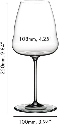 Riedel Witte Wijnglas Winewings - Sauvignon Blanc -Keukenbenodigdheden Winkel 123400033 dimensions JA1hRfUg