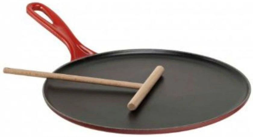 Le Creuset Pannenkoekenpan Tradition - Kersenrood - ø 27 Cm 4 Le Creuset Pannenkoekenpan Tradition - Kersenrood - ø 27 Cm - Afbeelding 2