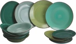 Villa D'Este Serviesset Baita - Greenery - 12-delig / 4 Personen