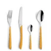 Amefa Bestekset Eclat - Mustard Yellow Matt - 24-delig / 6 Personen -Keukenbenodigdheden Winkel 2294YMTR42C71 2