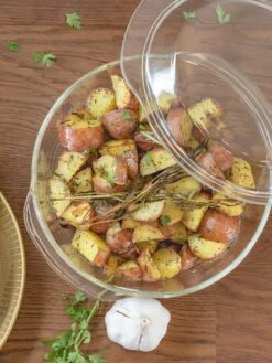 Sareva Ovenschaal Met Deksel - Hittebestendig Glas - ø 21.5 Cm / 2 Liter -Keukenbenodigdheden Winkel 24082021 6