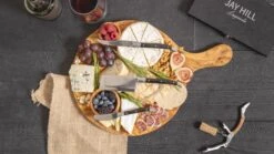 Jay Hill Serveerplank / Pizzaplank Tunea - Olijfhout - ø 30 Cm -Keukenbenodigdheden Winkel 25082021 25 3