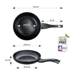 Berndes Koekenpan B.Green - ø 24 Cm - Standaard Anti-aanbaklaag -Keukenbenodigdheden Winkel 34987 Product 1920x19205B15D