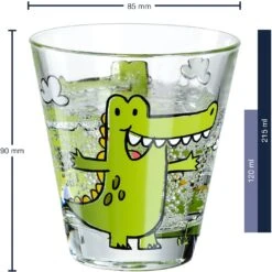 Leonardo Kinderglas Set Bambini Krokodil 215 Ml - 3-Delig -Keukenbenodigdheden Winkel 4002541179005 01