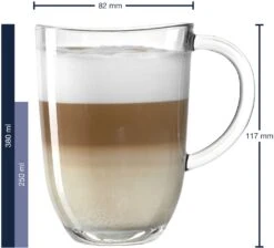 Leonardo Latte Macchiato Glazen Napoli 380 Ml - 6 Stuks -Keukenbenodigdheden Winkel 4002541242037 01