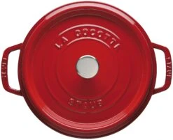 Staub Braadpan / Cocotte - Kersenrood - ø 28 Cm / 6.7 Liter -Keukenbenodigdheden Winkel 40509 835 0 3 1