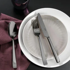 Sambonet Bestekset Flat - Zwart - 30 Delig / 6 Personen -Keukenbenodigdheden Winkel 62712BN1 amb01