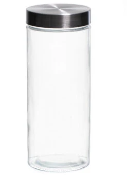 Sareva Voorraadpot - Glas / RVS Deksel - ø 11.5 Cm / 2.2 Liter 9 Sareva Voorraadpot - Glas / RVS Deksel - ø 11.5 Cm / 2.2 Liter -Keukenbenodigdheden Winkel 7061111160055 2