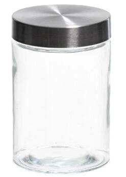 Sareva Voorraadpot - Glas / RVS Deksel - ø 11.5 Cm / 1.25 Liter -Keukenbenodigdheden Winkel 7061111721867 2