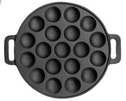 Sareva Poffertjespan - Gietijzer - ø 24 Cm - 19 Poffertjes -Keukenbenodigdheden Winkel 7061112070186 1