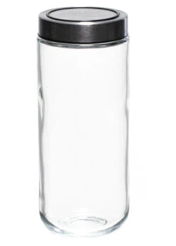 Sareva Voorraadpot - Glas / RVS Deksel - ø 8 Cm / 1 Liter -Keukenbenodigdheden Winkel 7061114577782 2