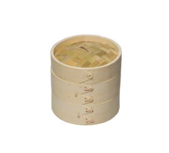 Sareva Stoommandje - Bamboe - 2-laags - ø 15 Cm -Keukenbenodigdheden Winkel 8720364451059 1