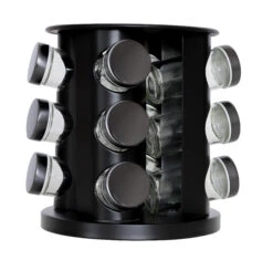 Blackwell Kruidenrek / Kruidencarrousel - Inclusief 12 Kruidenpotjes - Zwart 12 Blackwell Kruidenrek / Kruidencarrousel - Inclusief 12 Kruidenpotjes - Zwart -Keukenbenodigdheden Winkel 8720364455545 2 1
