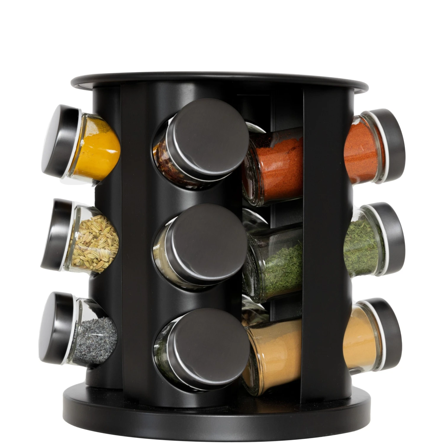 Blackwell Kruidenrek / Kruidencarrousel - Inclusief 12 Kruidenpotjes - Zwart 3 Blackwell Kruidenrek / Kruidencarrousel - Inclusief 12 Kruidenpotjes - Zwart