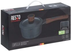 Resto Kitchenware Steelpan Capella - ø 16 Cm / 1.4 Liter - Standaard Anti-aanbaklaag -Keukenbenodigdheden Winkel 93500.4260403579015.ver30