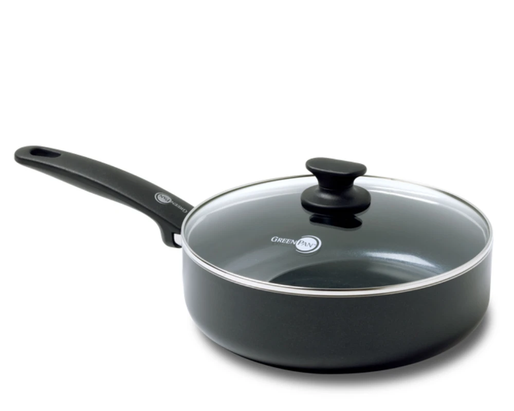 GreenPan Hapjespan Met Deksel - Cambridge - Infinity Black - ø 24 Cm / 3.1 Liter - Keramische Anti-aanbaklaag 3 GreenPan Hapjespan Met Deksel - Cambridge - Infinity Black - ø 24 Cm / 3.1 Liter - Keramische Anti-aanbaklaag