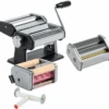 Blackwell Pastamachine Set (met 2 Opzetstukken) - Zwart 1 Blackwell Pastamachine Set (met 2 Opzetstukken) - Zwart -Keukenbenodigdheden Winkel BW Pastamachine zwart