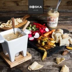 Boska Fondueset - 2 Personen - Wit -Keukenbenodigdheden Winkel Boska Tapas Fondue Eiken 2