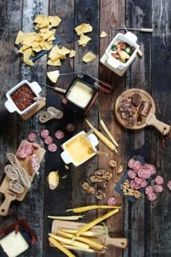 Boska Fondueset - 2 Personen - Wit -Keukenbenodigdheden Winkel Boska Tapas Fondue Eiken 3