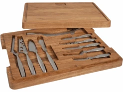 Boska Kaasset Ultimate Monaco+ (Eikenhouten Serveerplank & 10 RVS Kaasmessen) - 11 Delige Set -Keukenbenodigdheden Winkel CL productafbeeldingen 19