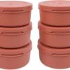 ZiiPa Pizzadeeg Doos - ø 16 Cm / 250 Gram - Terracotta - 6 Stuks