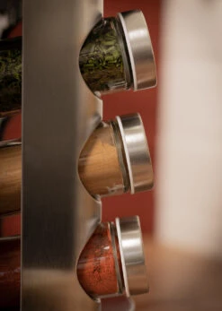 Blackwell Kruidenrek / Kruidencarrousel - Inclusief 12 Kruidenpotjes - RVS -Keukenbenodigdheden Winkel COOK4379