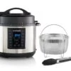 Crockpot Express Slowcooker + Snelkookpan - Uitneembare Binnenpan - 5.6 Liter - CR089 Met Stoommand & Tang) -Keukenbenodigdheden Winkel Crockpot Express Slowcooker Snelkookpan CR089 5.6 Liter