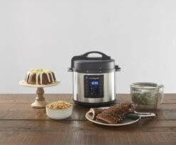 Crockpot Express Slowcooker + Snelkookpan - Uitneembare Binnenpan - 5.6 Liter - CR089 Met Stoommand & Tang) -Keukenbenodigdheden Winkel Crockpot Express Slowcooker Snelkookpan CR089 5.6 Liter 3