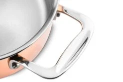 DUCQ Pannenset (Kookpan ø 18 / 20 / 20 Cm + Steelpan ø 16 Cm) + Deksels - Koper - 4 Delige Set 25 DUCQ Pannenset (Kookpan ø 18 / 20 / 20 Cm + Steelpan ø 16 Cm) + Deksels - Koper - 4 Delige Set -Keukenbenodigdheden Winkel DUCQ handle 1 3