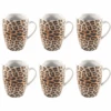 Studio Tavola Mokken Leopard 340 Ml - 6 Stuks 2 Studio Tavola Mokken Leopard 340 Ml - 6 Stuks -Keukenbenodigdheden Winkel Eigen merken
