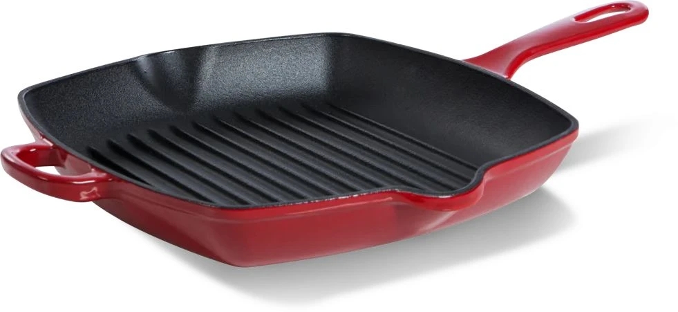 BK Grillpan Bourgogne - Chili Red - 26 X 26 Cm - Geëmailleerde Anti-aanbaklaag 3 BK Grillpan Bourgogne - Chili Red - 26 X 26 Cm - Geëmailleerde Anti-aanbaklaag