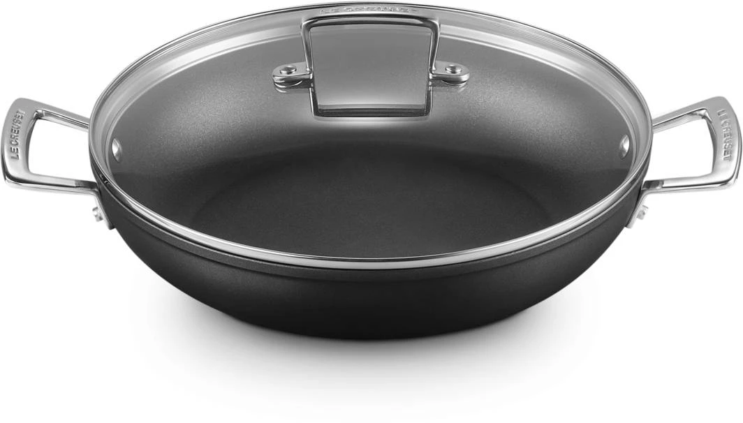 Le Creuset Hapjespan Met Deksel - Les Forgées TNS - ø 28 Cm / 3.2 Liter - Standaard Anti-aanbaklaag 5 Le Creuset Hapjespan Met Deksel - Les Forgées TNS - ø 28 Cm / 3.2 Liter - Standaard Anti-aanbaklaag - Afbeelding 3