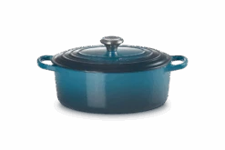 Le Creuset Braadpan Signature - Ovaal - Deap Teal - ø 29 Cm / 4.7 Liter 12 Le Creuset Braadpan Signature - Ovaal - Deap Teal - ø 29 Cm / 4.7 Liter -Keukenbenodigdheden Winkel LC 20210125 HL PS FS 21178296422430 001