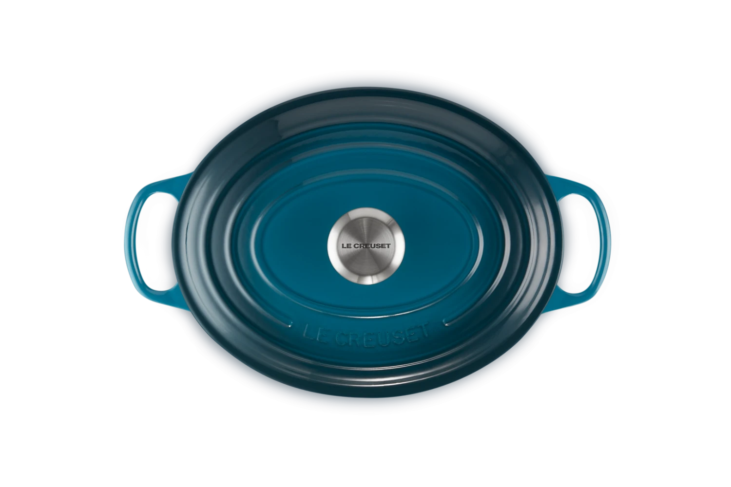 Le Creuset Braadpan Signature - Ovaal - Deap Teal - ø 29 Cm / 4.7 Liter 8 Le Creuset Braadpan Signature - Ovaal - Deap Teal - ø 29 Cm / 4.7 Liter - Afbeelding 6