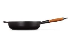 Le Creuset Hapjespan Signature - Mat Zwart - ø 28 Cm / 3.6 Liter- Geëmailleerde Anti-aanbaklaag -Keukenbenodigdheden Winkel LC 20210721 HL PS FS 20259280000422 003