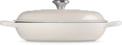 Le Creuset Braadpan Signature - Campagnard - Meringue - ø 30 Cm / 3.5 Liter -Keukenbenodigdheden Winkel Le Creuset LC 20220726 HL PS FS 21180307164430 003