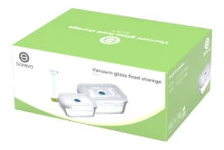 Sareva Vacuum Ovenschalen / Vershoudbakjes - Hittebestendid Glas - 3 Delige Set / 485 Ml + 970 Ml -Keukenbenodigdheden Winkel Long set of 2 Current View