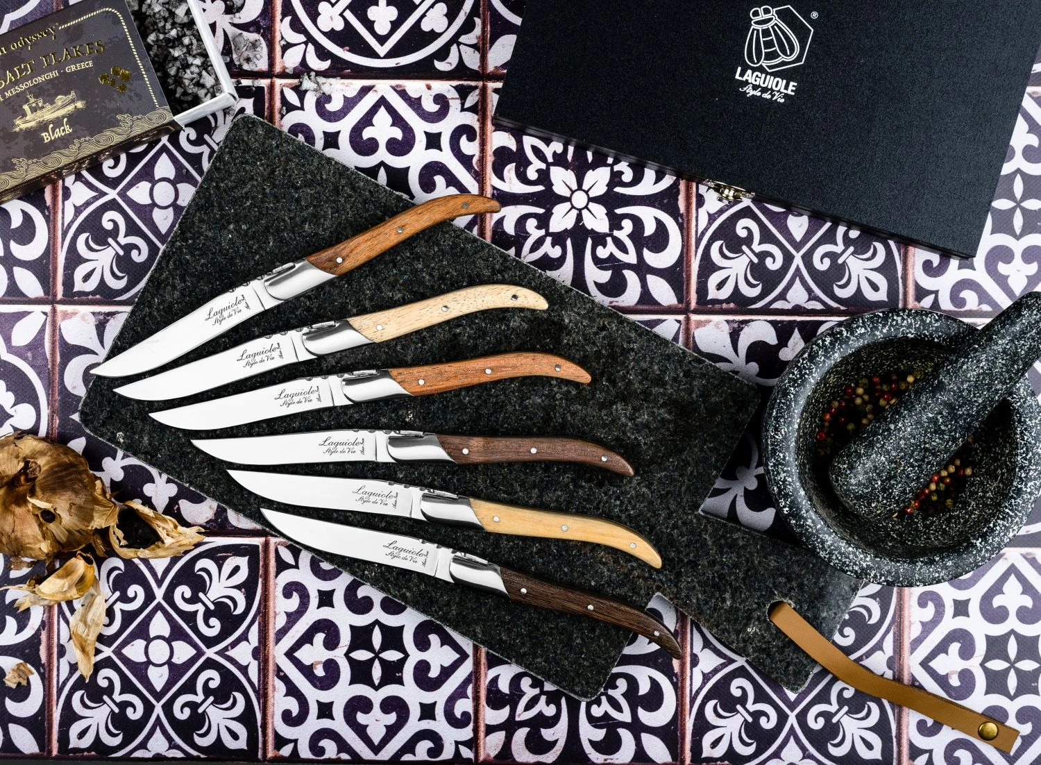 Laguiole Style De Vie Steakmessen Luxury Line 6 Stuks 6 Laguiole Style De Vie Steakmessen Luxury Line 6 Stuks - Afbeelding 4