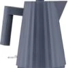 Alessi Waterkoker Plissé - Droogkookbeveiliging - Grijs - Michele De Lucchi - 1 Liter - MDL06/1 G