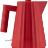 Alessi Waterkoker Plissé - Droogkookbeveiliging - Rood - Michele De Lucchi - 1 Liter - MDL06/1 R -Keukenbenodigdheden Winkel MDL061 07 A4 3500pxl 1
