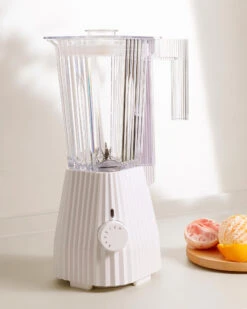 Alessi Blender Plissé - 5 Snelheden + Turbostand - Wit - Michele De Lucchi - 1.5 Liter - MDL09 W -Keukenbenodigdheden Winkel MDL09 W AMB H A4 3500pxl