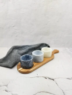 Jay Hill Serveerplank - Met Marmeren Schaaltjes - 37 X 11 Cm -Keukenbenodigdheden Winkel PSX 20220429 164757