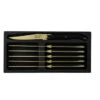 Laguiole Style De Vie Steakmessen Prestige Line Goud - 6 Stuks -Keukenbenodigdheden Winkel PresSteakGoudZw