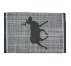 KOOK Theedoek Hert Grijs 50 X 50 Cm